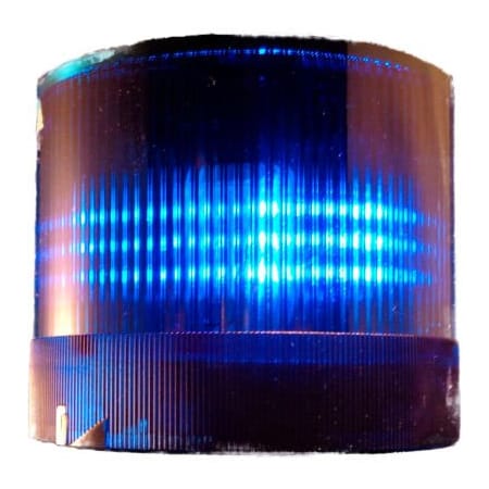 Springer Controls Co Springer Controls / Texelco LA-264F 70mm Stack Light, Flashing, 120V AC/DC LED - Blue 26-4F